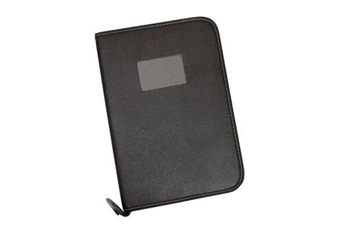 Zip Closure Leather Document File Folders