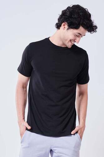 Mens Black Short Sleeves T Shirts