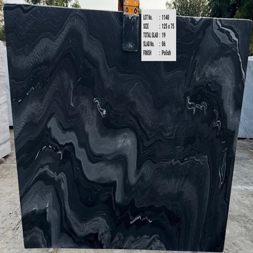 Polished marble slab