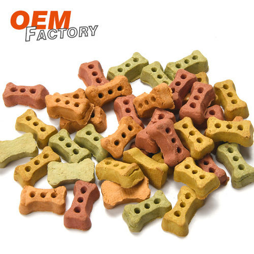 Avocado Carrot Cranberry and Pumpkin Bone Shape Dog Biscuits OEM Premium Dog Treats Factory