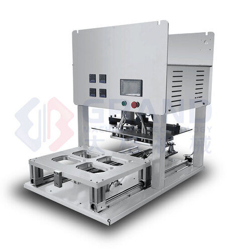 Model Ts-350b Semi Automatic Aluminum Foil Prefabricated Vegetable Packaging Sealing Machine 2 Outlet