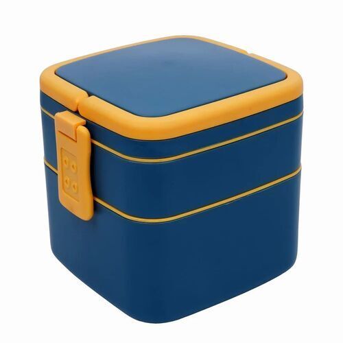 Light Weighted Crack Resistant Abs Plastic Leakage Proof Plain Square Shape Lunch Boxes