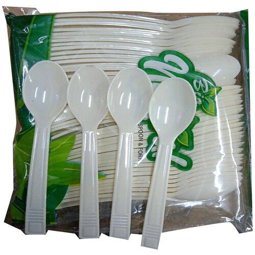 Plastic Disposable Black Spoon