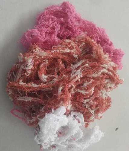 Multi Color Cotton Material Plain Pattern Yarn Waste For Textile Industry