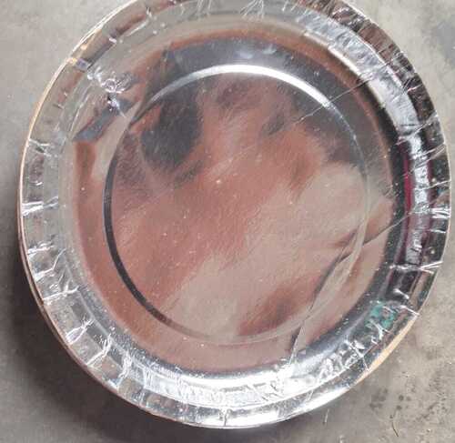 12" Silver Plain Disposable Plate