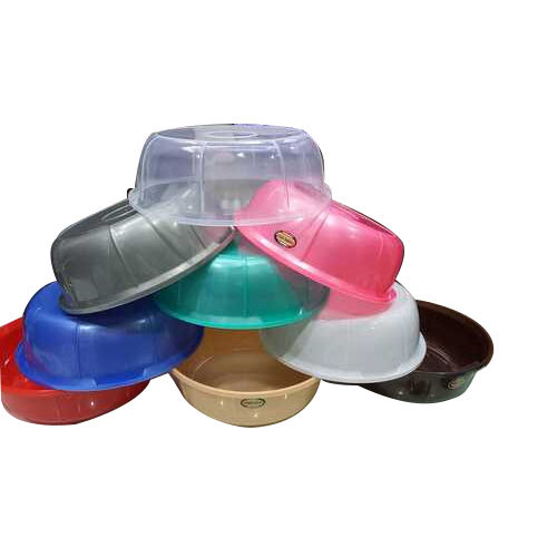 Round Shape Plain Plastic Tubs