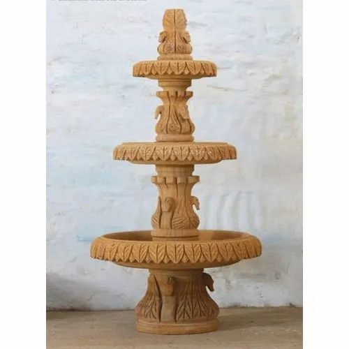Designer Carved Marble Fountain