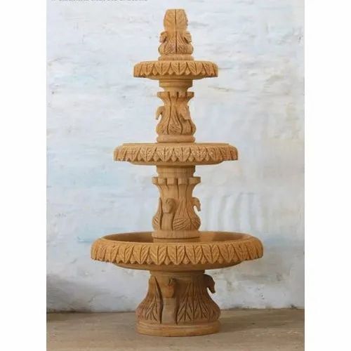 Designer Carved Marble Fountain For Outdoor