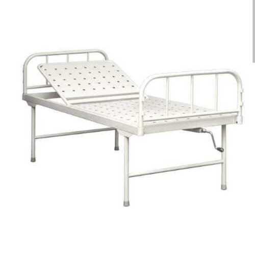 White Color Metal Material Hospital Semi Fowler Bed