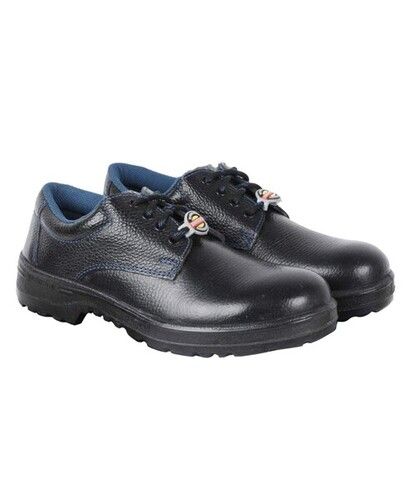 Low Ankle Black Leather Mens Safety Shoes For Industrial Use