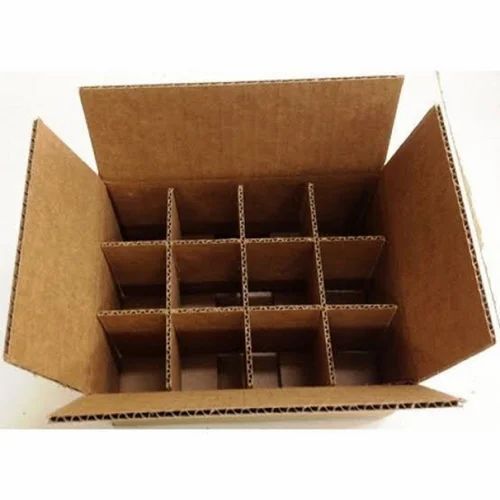 Brown Single Wall 3 Ply Corrugated Partition Box