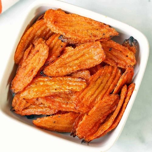 Carrot Chips With Crispy, Crunchy Texture