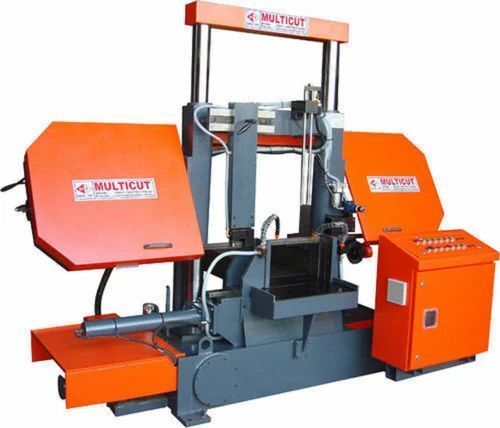 Double Column Semi Automatic Band Saw Machine For Industrial