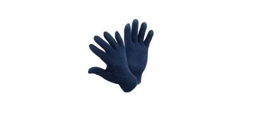 Navy Blue Cotton Full Finger Hand Gloves