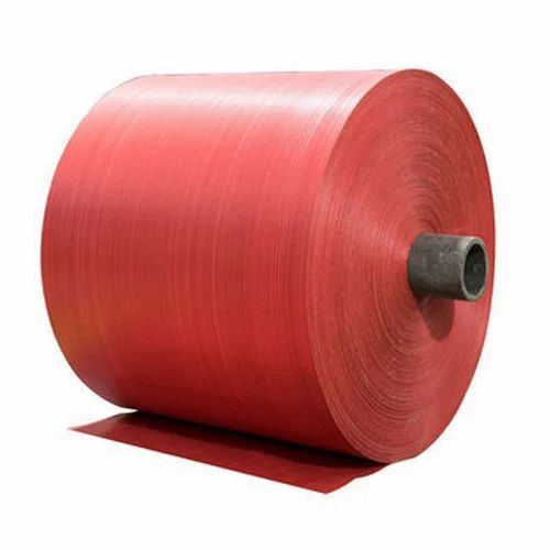 Pp Woven Fabric Roll - Color: Red