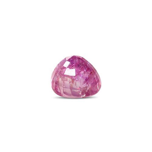 Real Natural Round Faceted Pinkish Red Ruby Gemstone