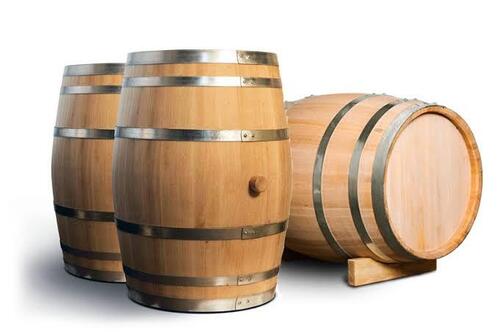 Natural Oak Wooden Barrel