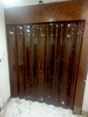 Glossy Finish Pvc Folding Door