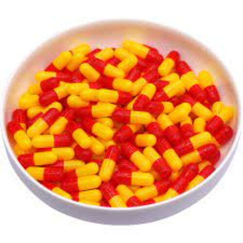 Red and Yellow Empty Hard Gelatin Capsule Shell