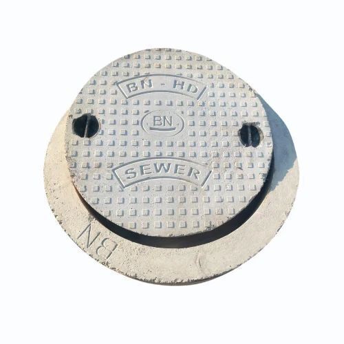 Gray Steel Fiber Reinforced Concrete SFRC Manhole Cover