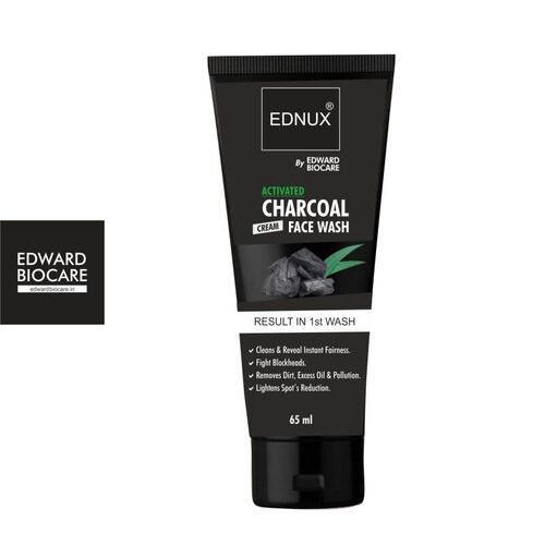 Activated Charcoal Face Wash - Cream Formula for All Skin Types | Unisex Beauty Solution for Adults, Deep Cleansing and Detoxifying