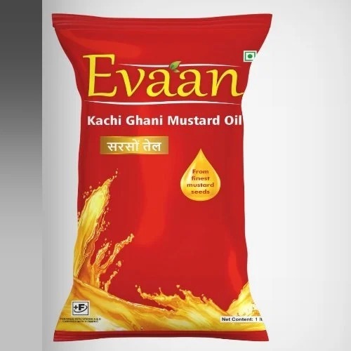 Labeling Machines Kachi Ghani Mustard Oil Pouch