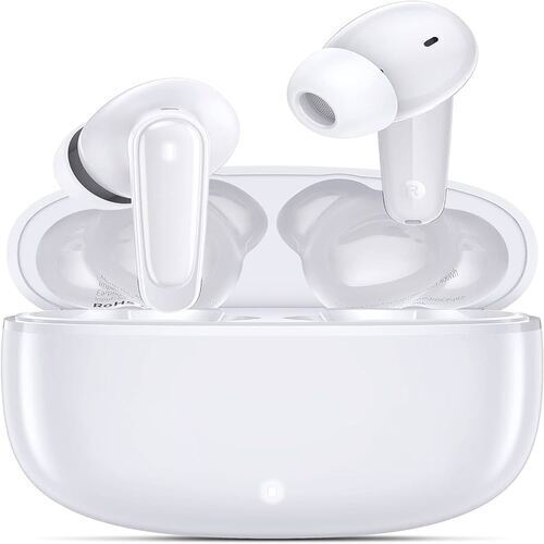 Portable Durable Long Battery Life White Wireless Earbuds