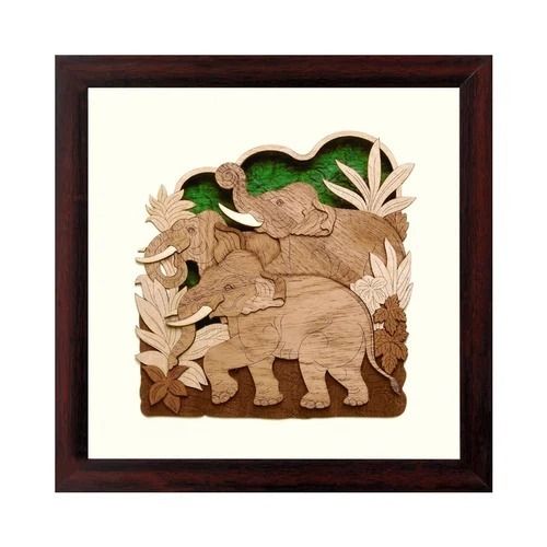 Wall Mounted Polishing Finish Modern Arts Wooden Painting Handicraft for Home Decoration