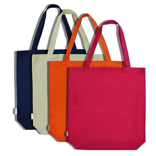 colored cotton bags