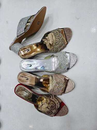 Golden Ladies Designer Chappal