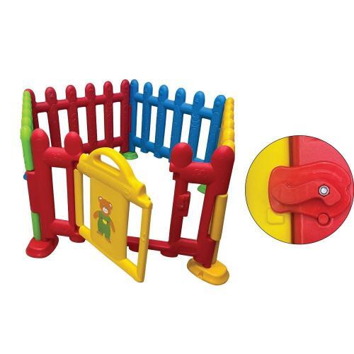 HIGH QUALITY MULTICOLOR INDOOR FENCE LOCABLE GATE EXTENSION FOR KIDS 