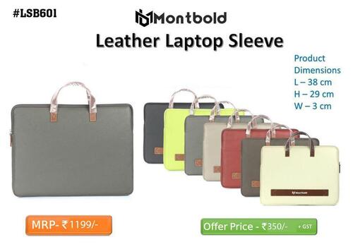 Long Lasting Durable Leather Laptop Sleeve Bags