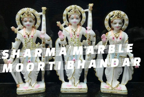 SMMB White Marble Ram Darbar Murti, Home