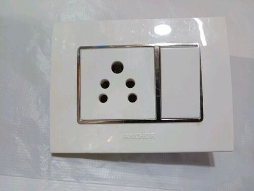 White Color Rectangular Shape 6A Anchor Penta Modular Switches