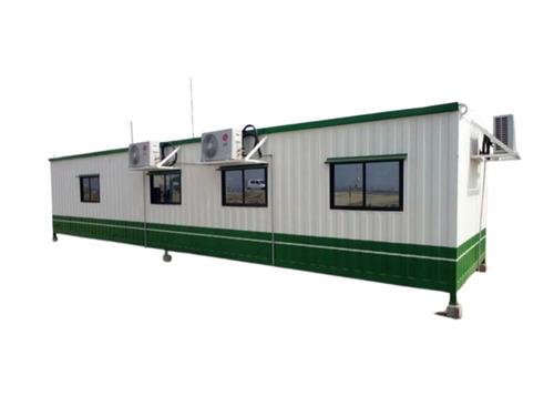 Portable Office Cabin - Eco-Friendly Paint Coated Rectangular Design | Fine Finishing, Easy to Maintain, Custom Size Options