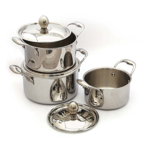 Easy To Clean Stainless Steal Pots