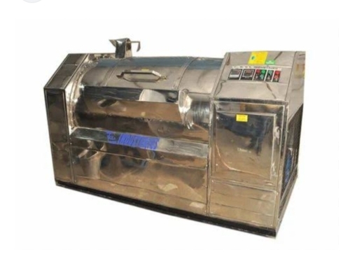 Automatic Industrial Side Loading Washing Machine - Metal Construction, 3925mm x 1310mm x 1400mm Dimensions, Silver Color, 7.50 kW Power, 150 kg Capacity, 103 L Volume, Automatic Operation