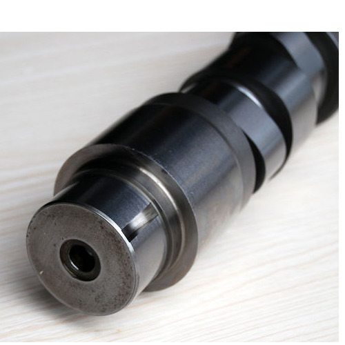 Black Color Round Shape Steel Material Camshaft