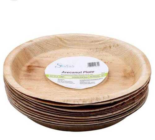 Biodegradable Eco-Friendly Heat and Cold Resistant Round Disposable Arecanut Leaf Plates