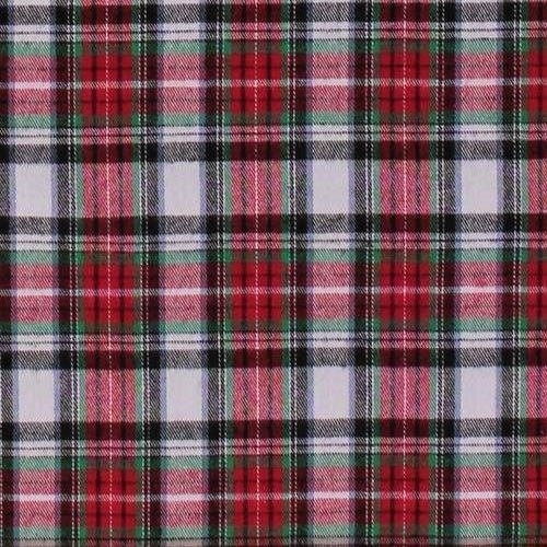 Breathable Normal Shine Skin-Friendly Unstitched Checked Flannel Fabric For Making Garments