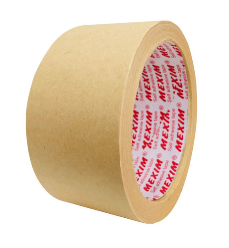 Eco Friendly Self Adhesive Tapes - Durable Brown Single Side Adhesive | Plain Design, Perfect for Various Applications