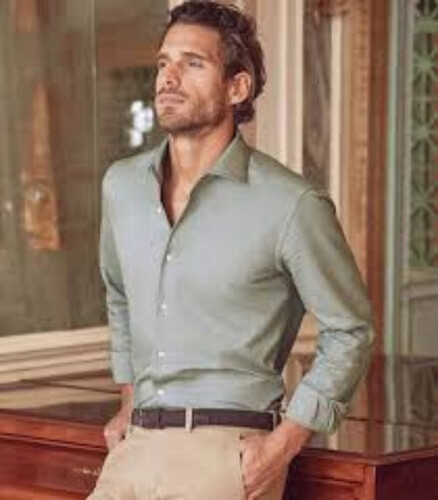 Mens Linen Shirt - Full Sleeves Plain Style | Comfortable Washable Customized Size Casual Wear