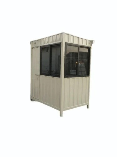 Grey Color Steel Square Portable Security Cabin