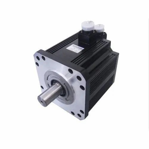 Black Single Phase AC Servo Motor, Voltage 220 V