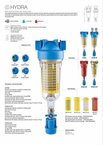 Hydra Water Sediment Filter For Commercial