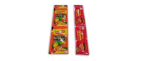 अचार और सॉस प्रिंटेड प्लास्टिक पॉचेस