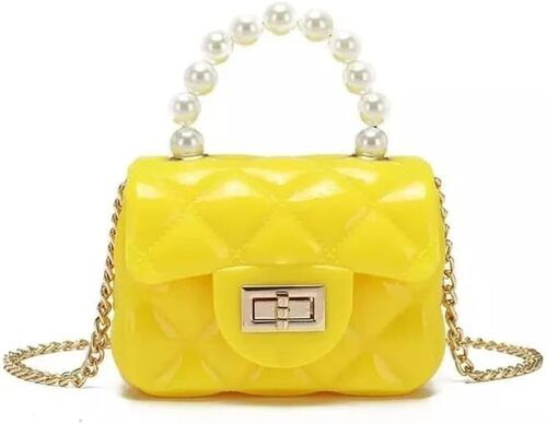 Elegant Look Yellow Ladies Fancy Bag