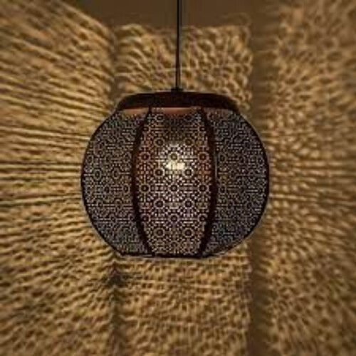 Ceiling Round Bottom Moroccan Lamp