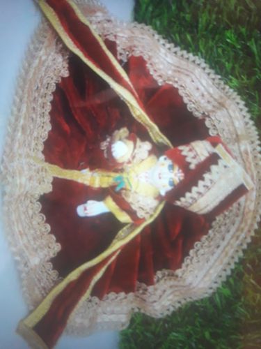 Maroon God Krishna Dress