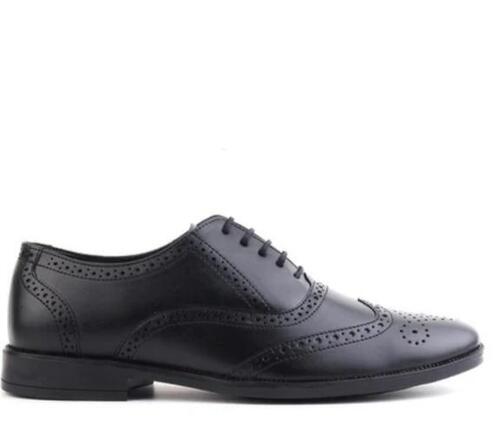 Mens Party Wear Black Shoes With Lace Up Closure